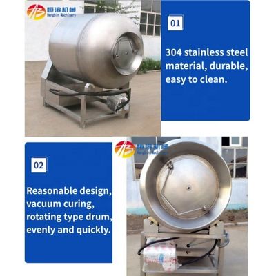 15-25kg/パッチ 工業用鶏肉魚用の自動真空タンブラー