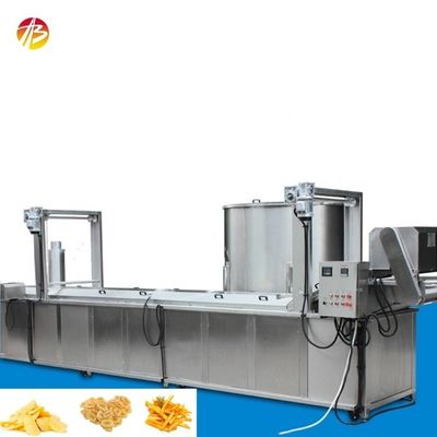 食品ショップ用の自動連続ポテトチップスフライヤー 2500*1000*2400サイズ