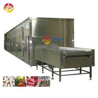 食品プラント冷凍システム IQF トンネル冷凍機 2000mm 帯幅と性能