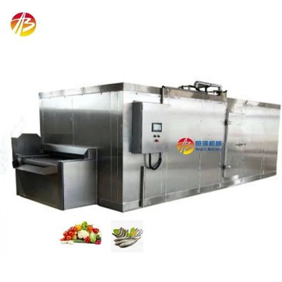 2000KG 工業トンネル冷凍庫 野菜 果物 エビ 魚