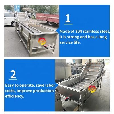 1000kg/h 容量 フルーツ表面の工業清掃用泡洗機