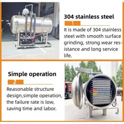 200kg / バッチ 高生産性の商業用冷凍乾燥機 操作が簡単